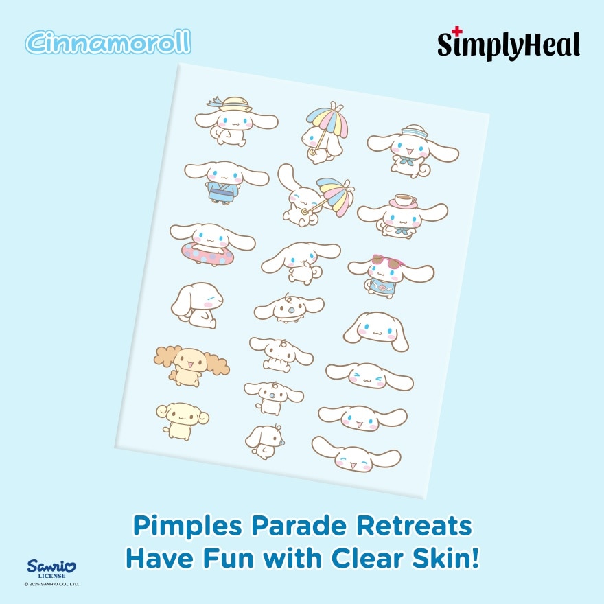 Cinnamoroll Day & Night Premium Hydrocolloid Acne Patch 20s