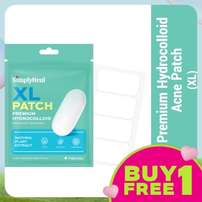 SIMPLYHEAL XL Day & Night Premium Hydrocolloid Acne Patch 4s
