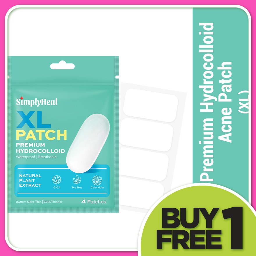 XL Day & Night Premium Hydrocolloid Acne Patch 4s