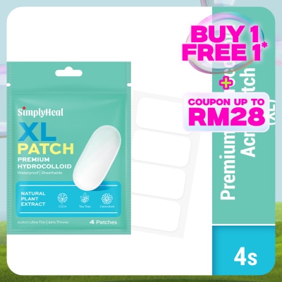 SIMPLYHEAL XL Day & Night Premium Hydrocolloid Acne Patch 4s