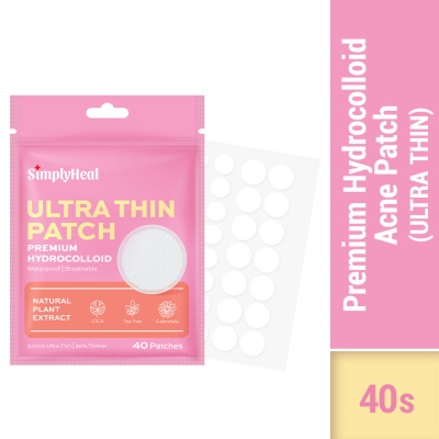 SIMPLYHEAL - Ultra Thin Day & Night Premium Hydrocolloid Acne Patch 40s