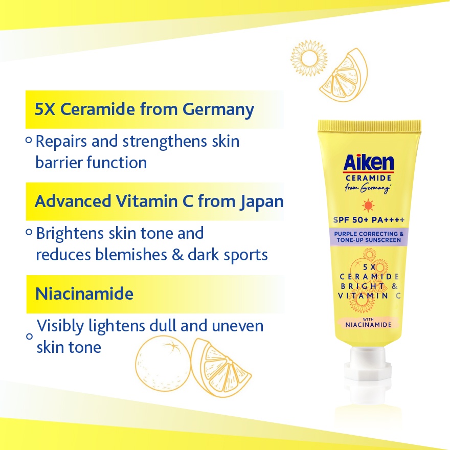 Ceramide Bright Purple Correcting   Tone-up Sunscreen 25g