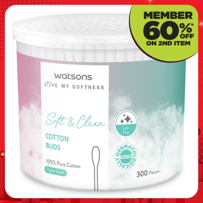 WATSONS Paper Shafts Cotton Buds 300S