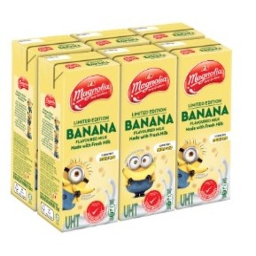 UHT Banana Flavoured Fresh Milk 6x200ml