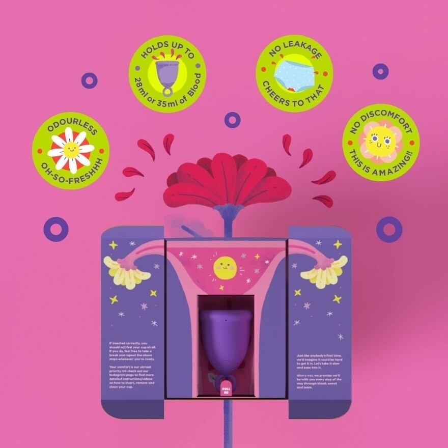 Pink Menstrual Cup Size S