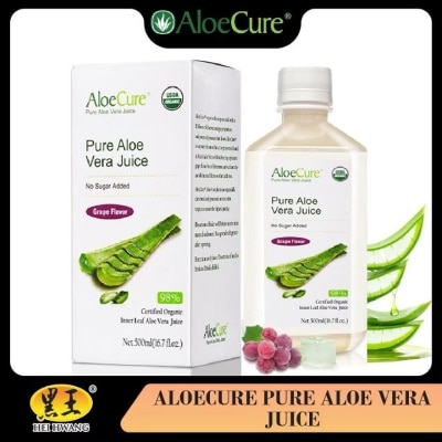 HEI HWANG Pure Organic Aloe Vera Juice Grape Flavor