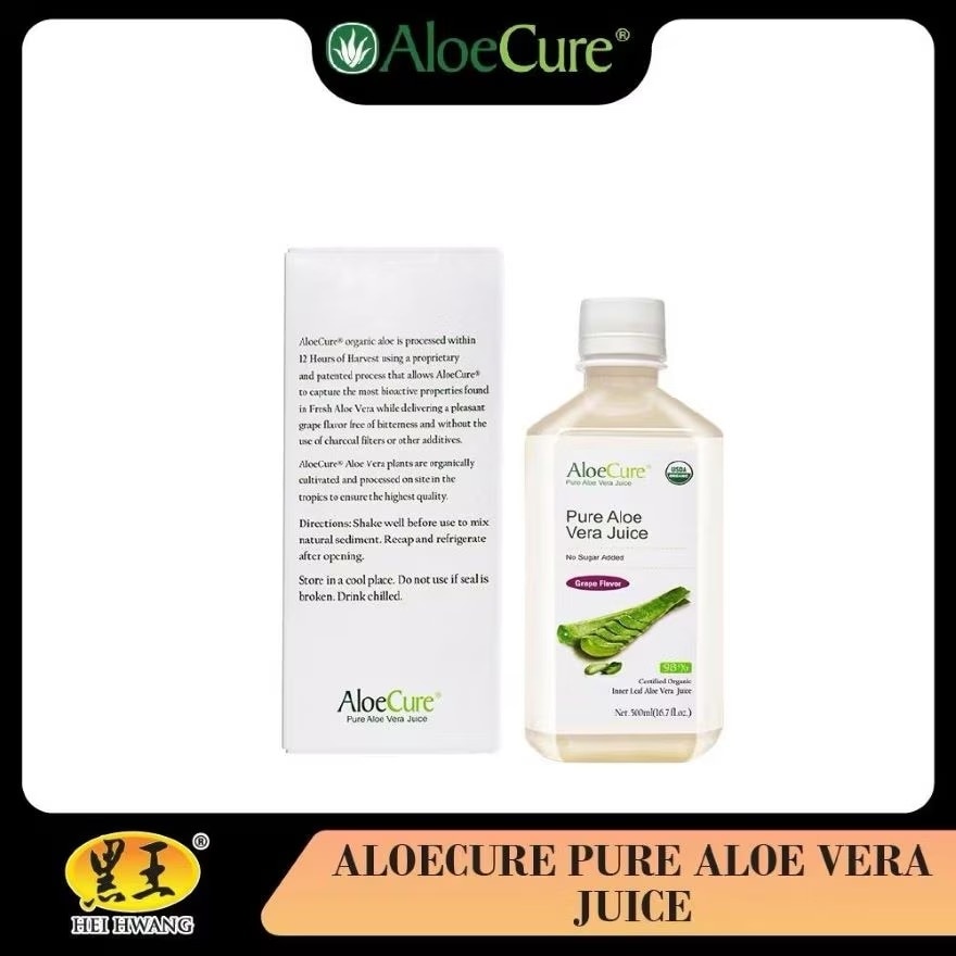 Pure Organic Aloe Vera Juice Grape Flavor