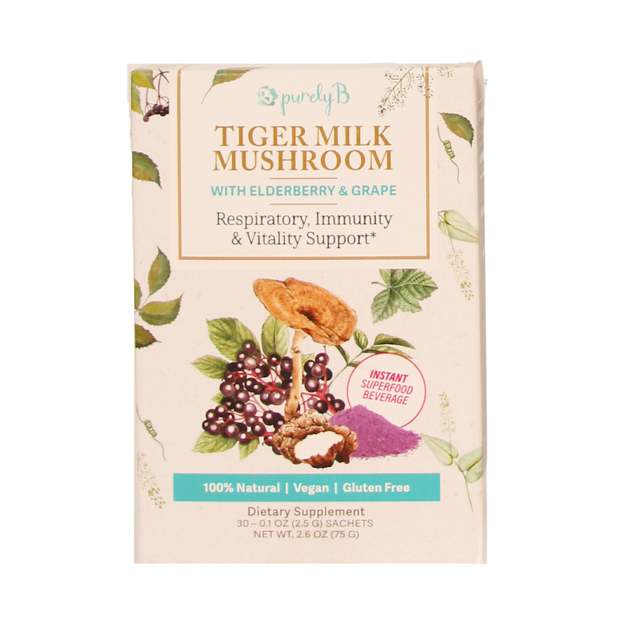 Tiger Milk Mushroom with Elderberry & Grape 30s