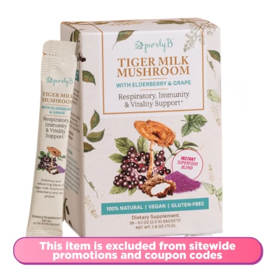 PURELY B - Tiger Milk Mushroom with Elderberry & Grape 30s