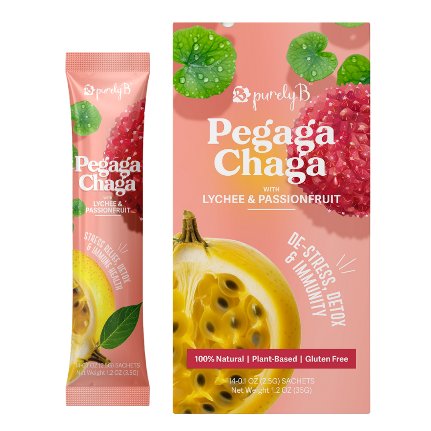 Pegaga Chaga with Lychee & Passionfruit 14s