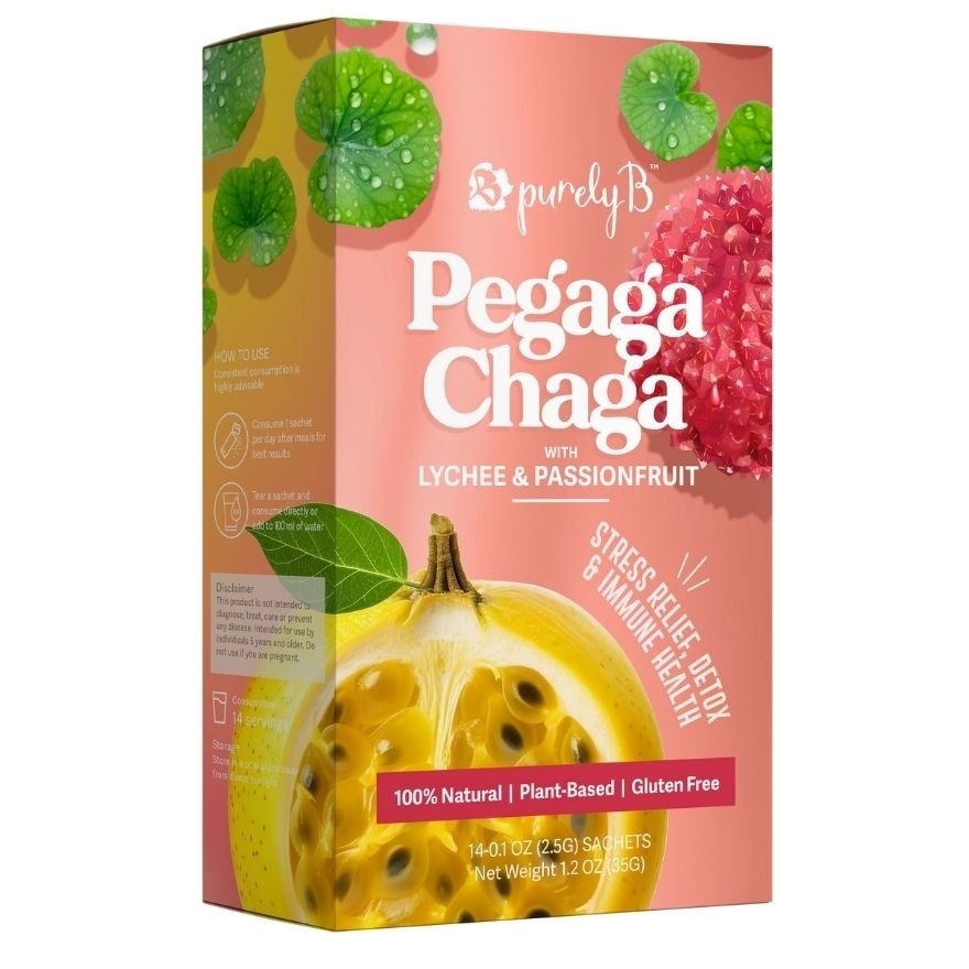 Pegaga Chaga with Lychee & Passionfruit 30s