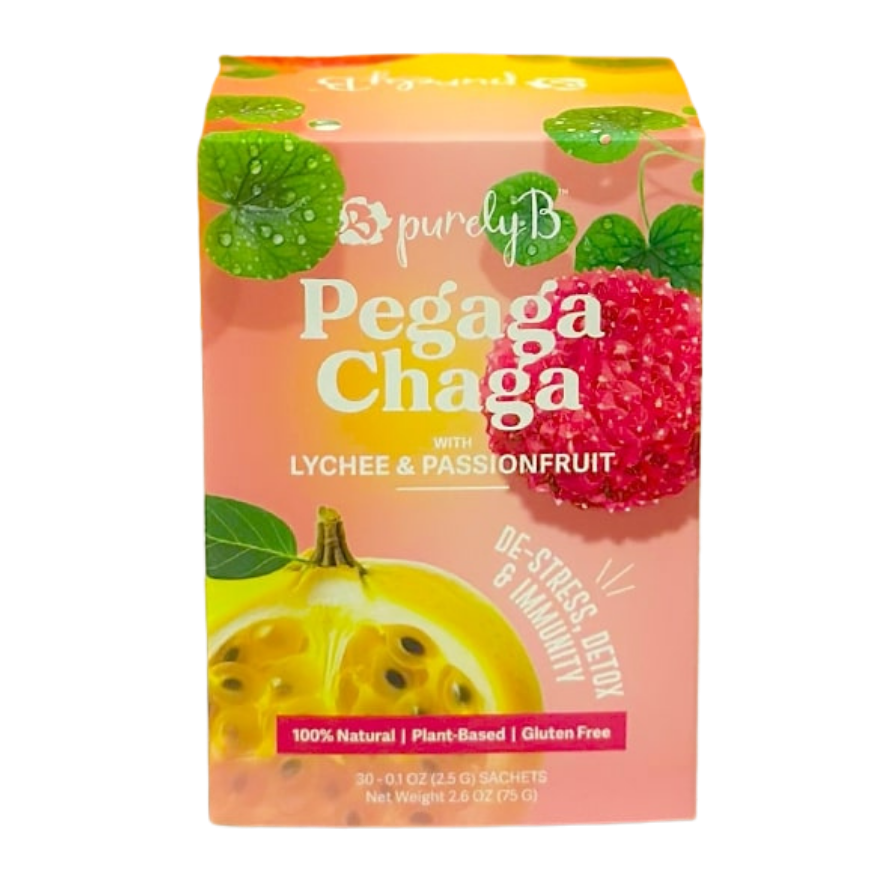 Pegaga Chaga with Lychee & Passionfruit 30s