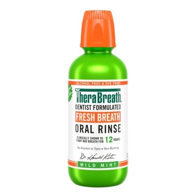 THERABREATH Dentist Formulated Fresh Breath Oral Rinse Mild Mint (Alcohol-Free) 473ml