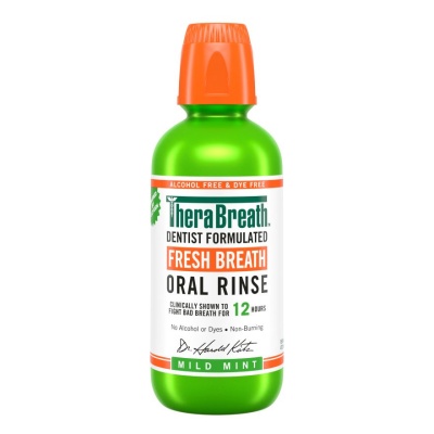 THERABREATH - Dentist Formulated Fresh Breath Oral Rinse Mild Mint (Alcohol-Free) 473ml