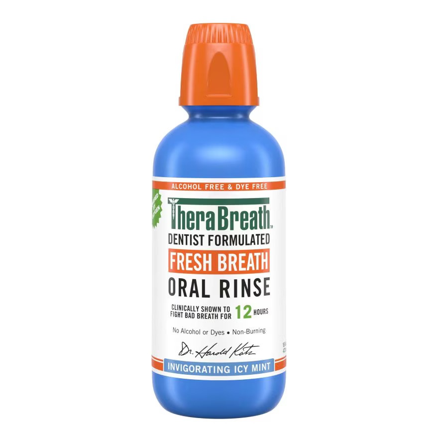 Dentist Formulated Fresh Breath Oral Rinse Invigorating Icy Mint (Alcohol-Free) 473ml