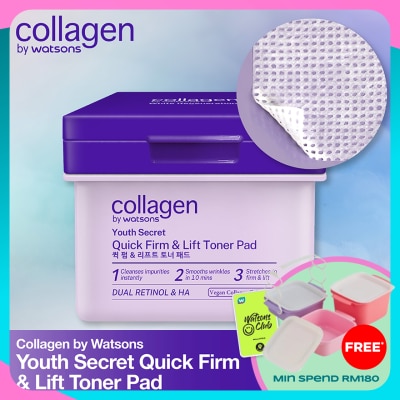COLLAGEN BY WATSONS Youth Secret Quick Firm & Lift Toner Pads 90s