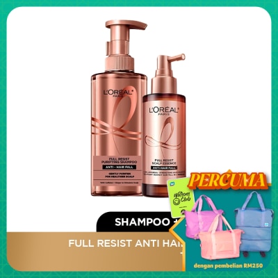 L'OREAL HAIR EXPERT Full Resist Anti Hair Fall Shampoo 440ml & Scalp Essence Set