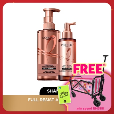 L'OREAL HAIR EXPERT Full Resist Anti Hair Fall Shampoo 440ml & Scalp Essence Set