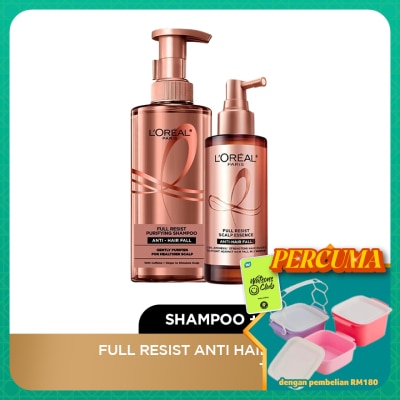 L'OREAL HAIR EXPERT - Full Resist Anti Hair Fall Shampoo 440ml & Scalp Essence Set