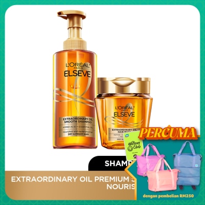 L'OREAL PARIS ELSEVE Extraordinary Shampoo 440ml & Tub Mask Set