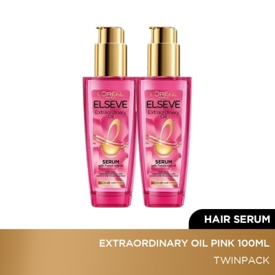 L'OREAL PARIS ELSEVE Extraordinary Oil Pink 100ml Twinpack