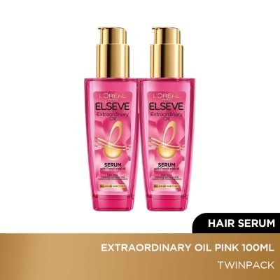 L'OREAL PARIS ELSEVE - Extraordinary Oil Pink 100ml Twinpack