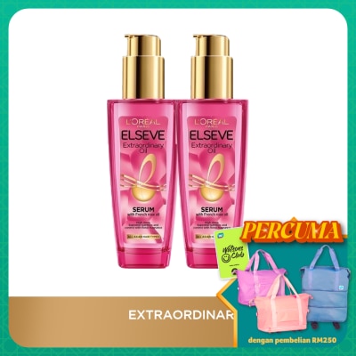 L'OREAL PARIS ELSEVE Extraordinary Oil Pink 100ml Twinpack