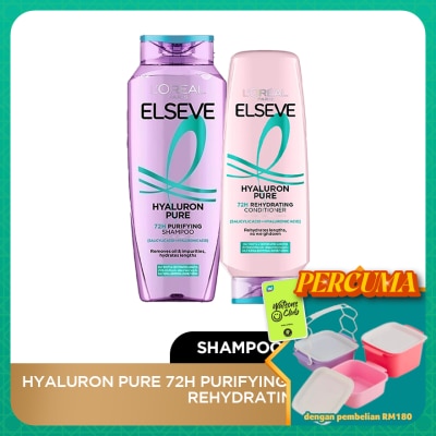 L'OREAL PARIS ELSEVE - Hyaluron Pure Shampoo 280ml & Conditioner 265ml Set