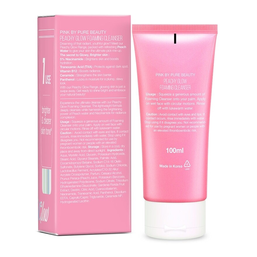 Peachy Glow Foaming Cleanser 100ml image