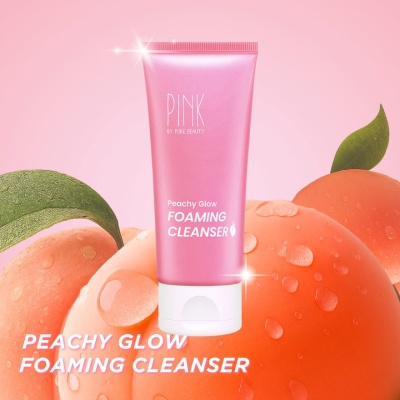 PINK BY PURE BEAUTY - Peachy Glow Foaming Cleanser 100ml image