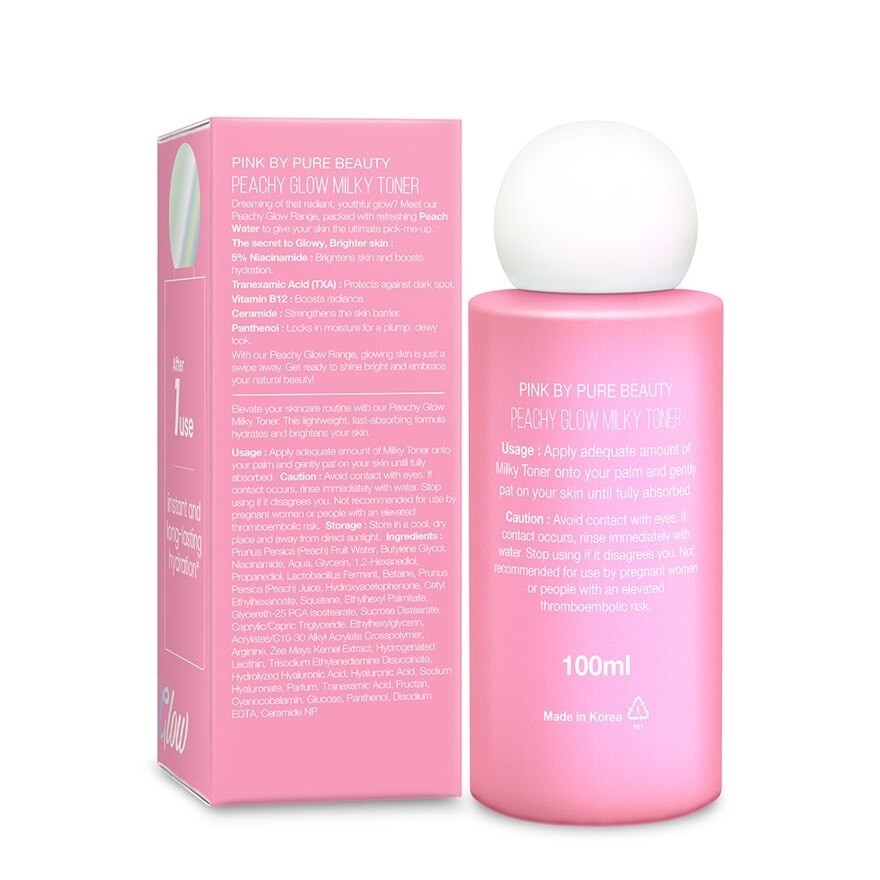 Peachy Glow Milky Toner 100ml