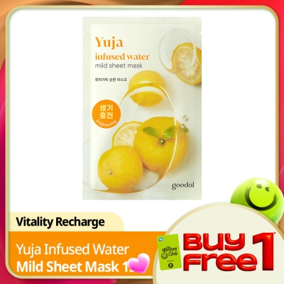 GOODAL - Yuja Infused Water Mild Sheet Mask 1s