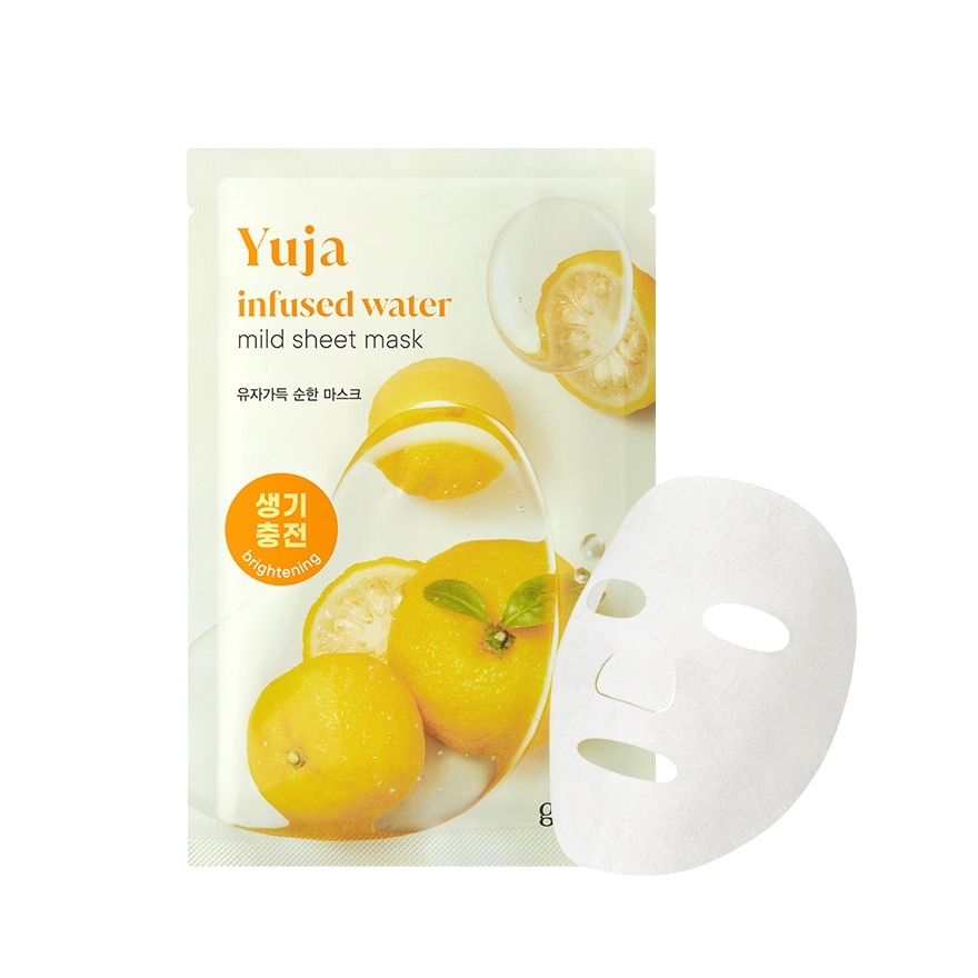 Yuja Infused Water Mild Sheet Mask 1s