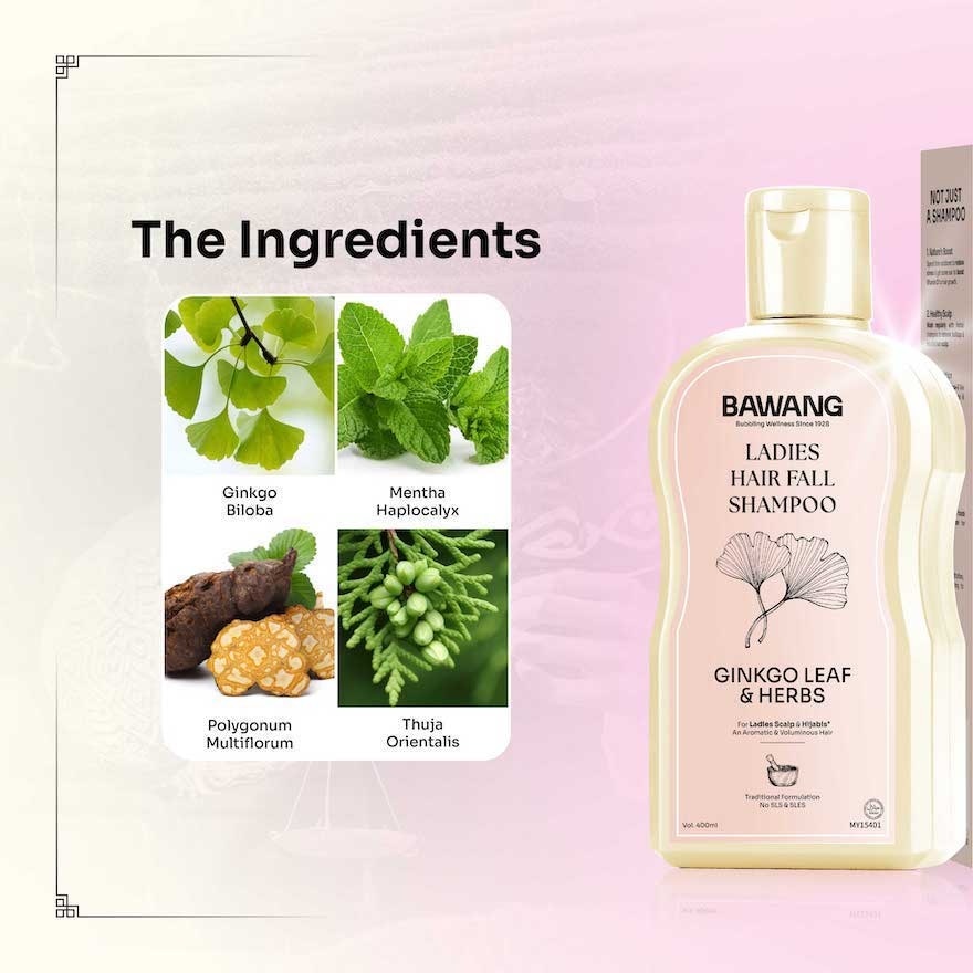 Ladies Hair Fall Shampoo 400ml with Chinese Herbal Formulation
