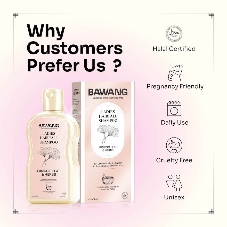 Ladies Hair Fall Shampoo 400ml with Chinese Herbal Formulation image