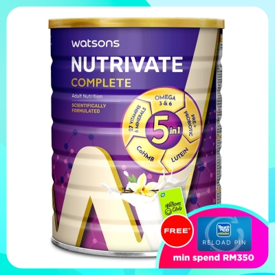 WATSONS Nutrivate Complete Adult Nutrition Powder 850g image
