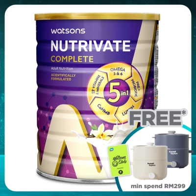 WATSONS Nutrivate Complete Adult Nutrition Powder 850g