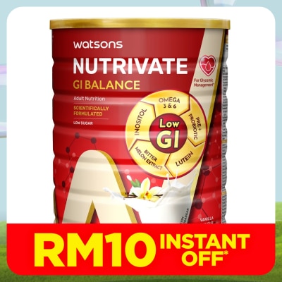 WATSONS Nutrivate GI Balance Adult Nutrition Powder 850g