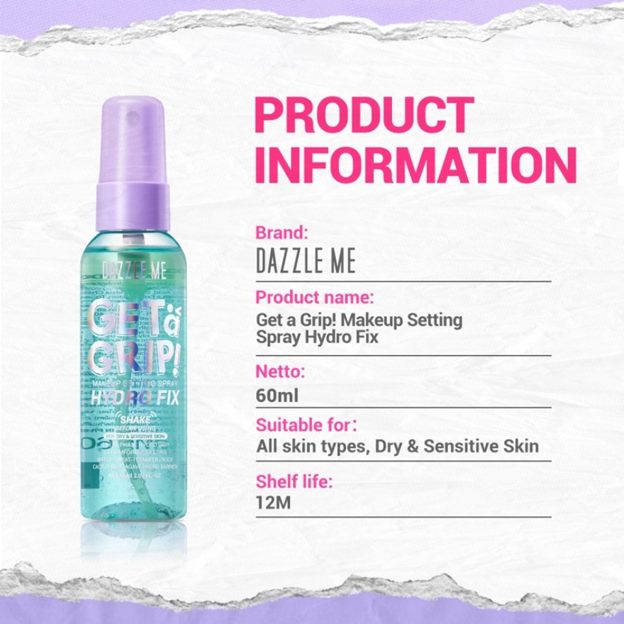 Get a Grip! Makeup Setting Spray Hydro Fix