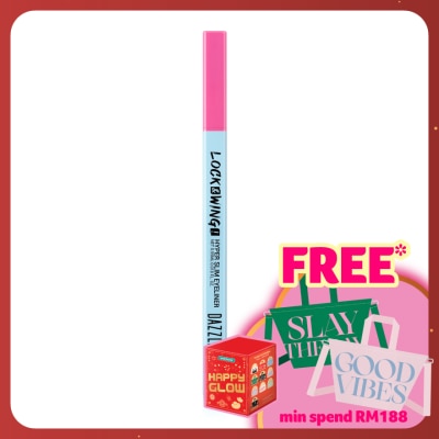 DAZZLE ME Lock & Wing! Hyper Slim Eyeliner Black