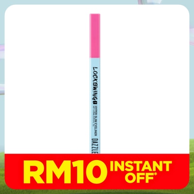 DAZZLE ME Lock & Wing! Hyper Slim Eyeliner Black