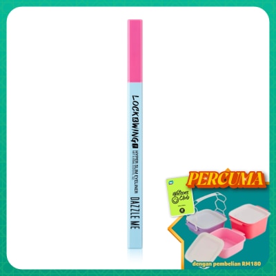 DAZZLE ME - Lock & Wing! Hyper Slim Eyeliner Black