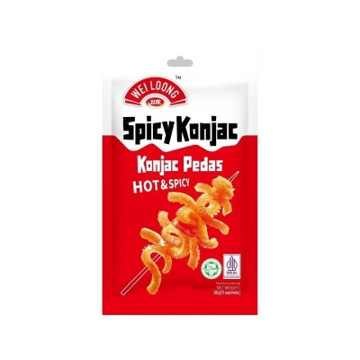 WEI LOONG - Spicy Konjac Snack - Hot & Spicy 80g image