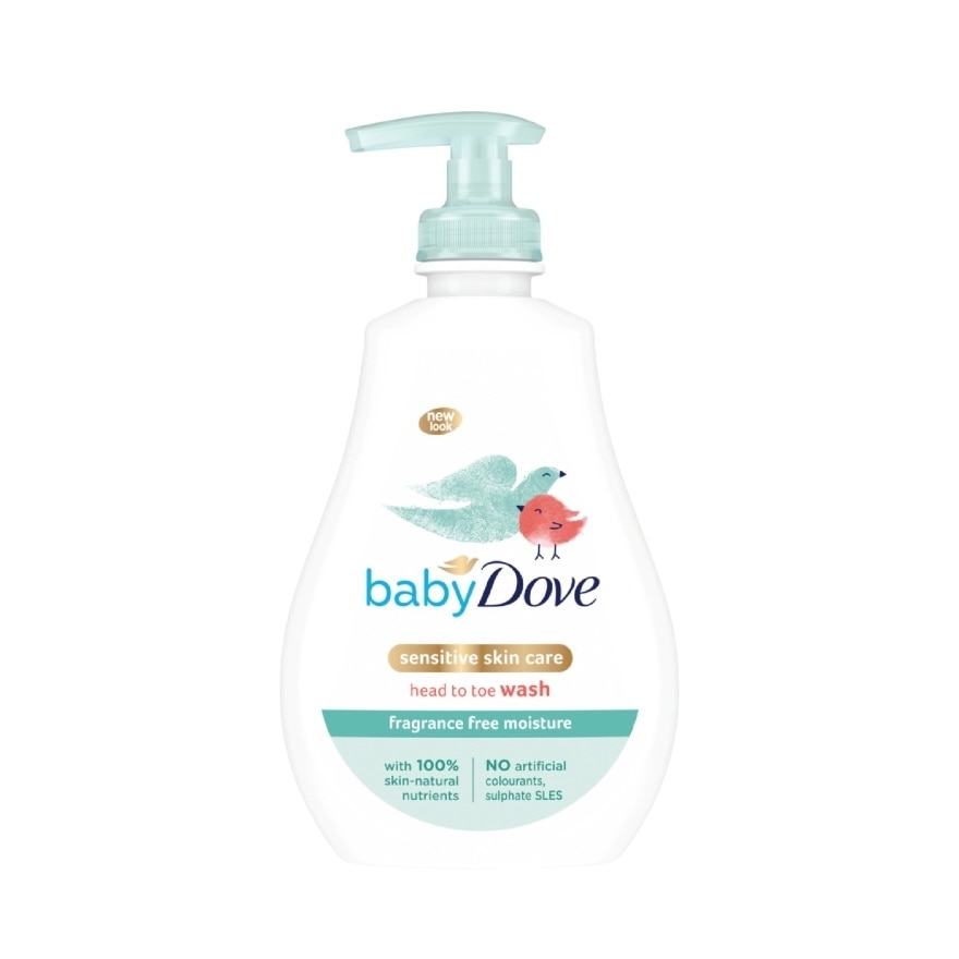 Fragrance Free Sensitive Moisture Head to Toe Wash 400ml