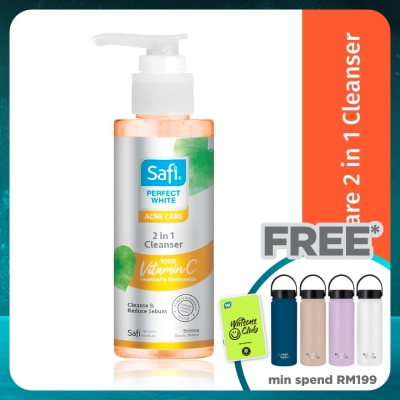 SAFI Perfect White Acne Care 2 In 1 Cleanser 160ml