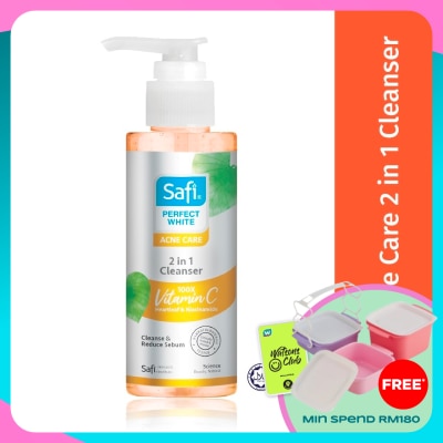 SAFI Perfect White Acne Care 2 In 1 Cleanser 160ml