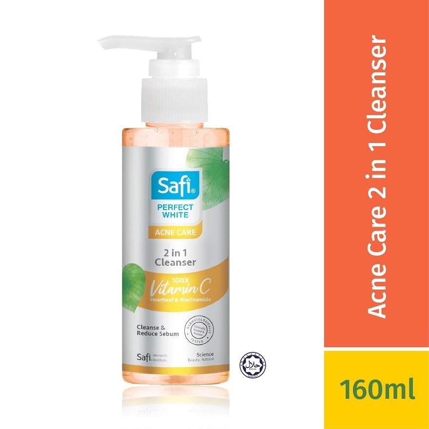 Perfect White Acne Care 2 In 1 Cleanser 160ml