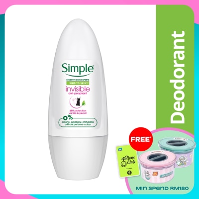 SIMPLE Roll on Deodorant Invisible 45ml