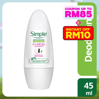 SIMPLE Roll on Deodorant Invisible 45ml