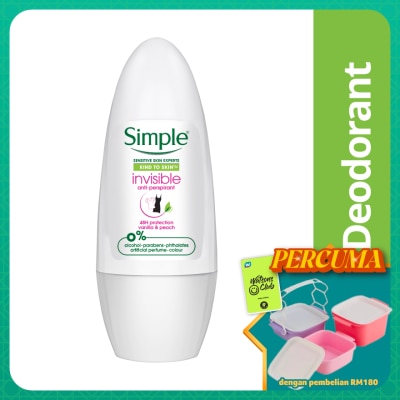 SIMPLE - Roll on Deodorant Invisible 45ml